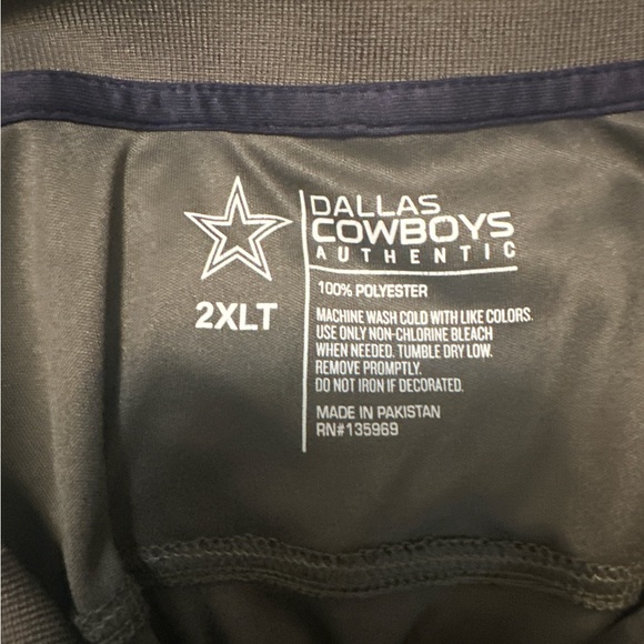 Dallas Cowboys Authentic Polo 2XLT - Picture 2 of 3